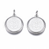 Non-Tarnish Ion Plating(IP) 304 Stainless Steel Pendants STAS-N097-225P-1