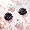 CHGCRAFT 4Pcs 2 Colors PU Leather Artificial Flower Ornament Accesories FIND-CA0004-81-4