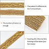 Metallic Yarn Ribbons OCOR-WH0065-10B-4