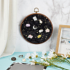 Flat Round ABS Wall Mounted Brooch Organizer Display Boards AJEW-WH0554-84A-5