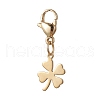 Clover 304 Stainless Steel Pendant Decorations HJEW-JM02741-01-1