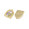 Alloy Enamel Pendants PALLOY-P311-01F-G-2