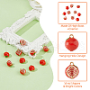 SUPERFINDINGS 10Pcs Brass Enamel Charms KK-FH0007-60-4