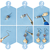   DIY Natural & Synthetic Mixed Gemstone Dangle Earring Making Kit DIY-PH0022-45-4