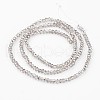 Electroplate Glass Bead Strands EGLA-G014-2mm-PL-B01-2
