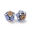 Handmade Resin Indonesia Round Beads IPDL-P005-25KCG-01-2