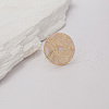 Fashionable Flat Round with Leaf Alloy Finger Rings for Women XC1964-2-2