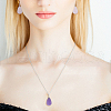 HOBBIESAY 10Pcs 5 Style Natural Gemstone Pendants G-HY0001-11-5