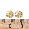Flower Brass Bead Caps KK-F892-34G-07-2