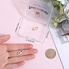 Beebeecraft 2Pcs 2 Colors 925 Sterling Silver Micro Pave Clear Cubic Zirconia Twister Clasp FIND-BBC0003-38-3