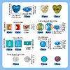SOFPLATE 13 Styles Handmade Lampwork Gold Sand and Silver Foil Glass Beads FOIL-SP0001-01-2