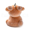 Flocky Anima Resin Pendants with Platinum Iron Loop FIND-S001-13F-2