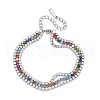 304 Stainless Steel Multi-strand Bracelets BJEW-C103-05P-4