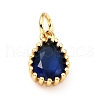 Brass Micro Pave Cubic Zirconia Pendants ZIRC-D120-01G-05-2