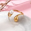 304 Stainless Steel Cuff Rings RJEW-D317-03G-2