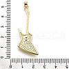 Rack Plating Brass Micro Pave Cubic Zirconia Pendants KK-K401-61B-G-3