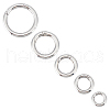 Unicraftale 5Pcs 5 Styles 316 Stainless Steel Spring Gate Rings STAS-UN0049-92-1