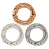 Beebeecraft 45Pcs 3 Colors Spring Bracelets TWIR-BBC0001-07-1