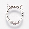 Brass Micro Pave Cubic Zirconia Charms ZIRC-E145-06P-2
