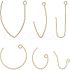 Brass Earring Hooks KK-BC0005-26-1