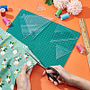 1~6 Inch Triangle Transparent Acrylic Quilting Templates DIY-WH0172-939-5