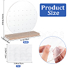 Round Transparent Acrylic Earring Stud Display Stand ODIS-WH0015-95-2