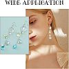 SUPERFINDINGS 200Pcs 4 Colors Transparent Acrylic Pendants MACR-FH0001-03-6