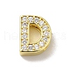 Brass Micro Pave Cubic Zirconia Beads KK-H487-25G-04-1