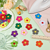 Fingerinspire 4Sets Computerized Embroidery Cloth Self Adhesive Patches PATC-FG0002-33-5