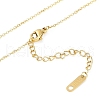 Ion Plating(IP) Golden Tone 304 Stainless Steel Enamel Bowknot Pendant Necklaces for Women NJEW-K276-07G-03-2