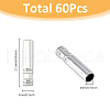 SUPERFINDINGS 60Pcs Alloy Cord Ends FIND-FH0009-54-2