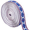 Gorgecraft 10M Ethnic style Embroidery Polyester Ribbons OCOR-GF0002-37-1