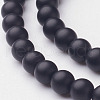 Natural Black Agate Beads Strands X-G-D543-4mm-1