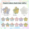 SUNNYCLUE 60Pcs 6 Colors Oapque Resin Decoden Cabochons RESI-SC0005-82-2