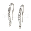 Brass Earring Hooks KK-B137-15P-02-1