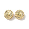 Brass Micro Pave Cubic Zirconia Beads KK-Q068-44G-2
