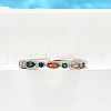 Adjustable Brass Micro Pave Cubic Zirconia Finger Rings for Women RJEW-H247-15P-3