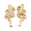 Brass Micro Pave Cubic Zirconia Pendants KK-F860-05G-1