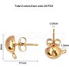 Unicraftale 304 Stainless Steel Stud Earring Findings STAS-UN0001-46-4