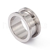 Non-Tarnish 304 Stainless Steel Ear Plugs Gauges EJEW-G317-01M-P-2