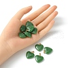 Imitation Jade Glass Pendants GLAA-YW0003-01A-4