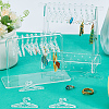 CRASPIRE 50Pcs Mini Acrylic Hangers for Earring Display EDIS-CP0001-06-4