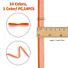 SUPERFINDINGS 14Pcs 14 Styles Polycotton & Polyester Ribbon OCOR-FH0001-35B-2