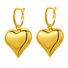Golden polished stainless steel earrings for daily wear and parties. TS1170-1