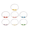7Pcs 7 Colors Glass Seed Beads Stretch  Bracelets for Women BJEW-MZ00153-2