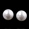 ABS Plastic Imitation Pearl Beads OACR-R067-6mm-01-2