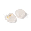 Natural Quartz Crystal Heart Engraving MBTI Figurines Statues for Home Office Desk Decorations G-K353-05I-2