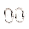 925 Sterling Silver Locking Carabiner STER-D036-14AS-1