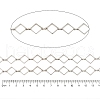 Rack Plating Rhombus Brass Link Chains CHC-M026-01P-02-2