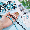 9 Strands 3 Colors Synthetic Turquoise Beads Strands G-HS0001-07-3
